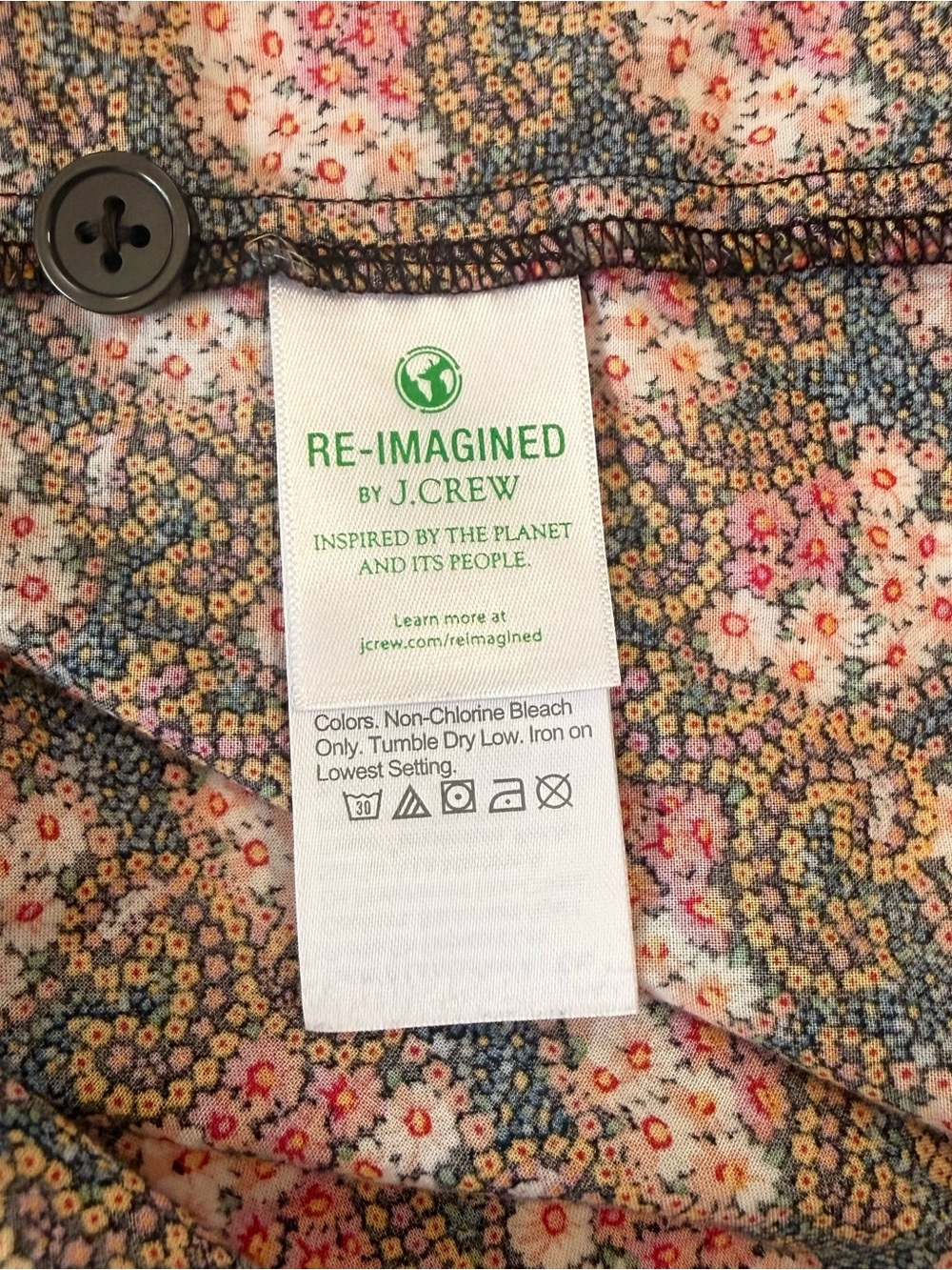 J. Crew Collection tie-sleeve button-front top in Ratti® %100 Cotton Size M - Picture 8 of 9